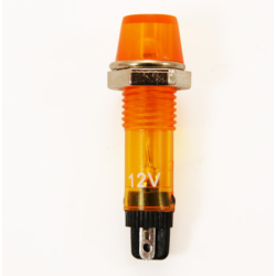 Orange 12V AC/DC Signal Indicator 40mm