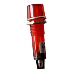 Red 12V AC/DC Signal Indicator 40mm