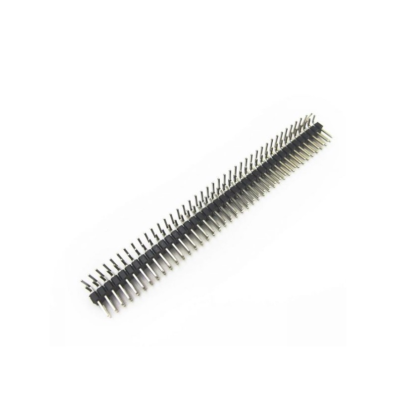 2 x 40p 2.54 mm 90° Male Pin Header