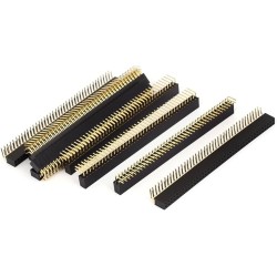 2 x 40p 2.54 mm 90° Female Pin Header