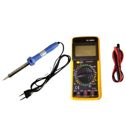 Soldering Iron (60 W) & DT-9205A Digital Multimeter