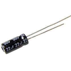 22 uF 50 V Electrolytic Capacitor