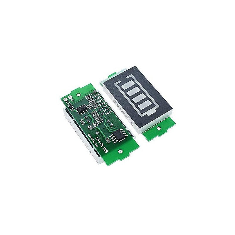 1S-8S 3.7V Lithium Battery Capacity Indicator Module 4.2V Green Display