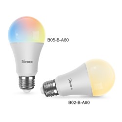 Sonoff B05-BL-A60 WiFi Smart RGB LED Bulb