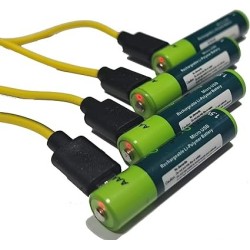 1.5V 4-Pcs Rechargeable...