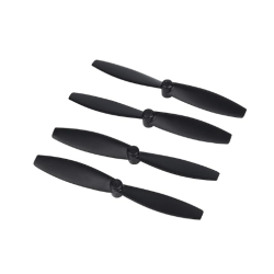 4 Blade Propeller (2CW+2CCW) 45.5mm - Black 1mm Shaft