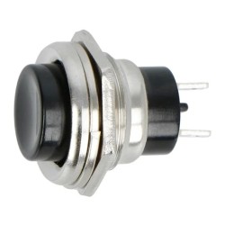 15mm Push Button Switch Black