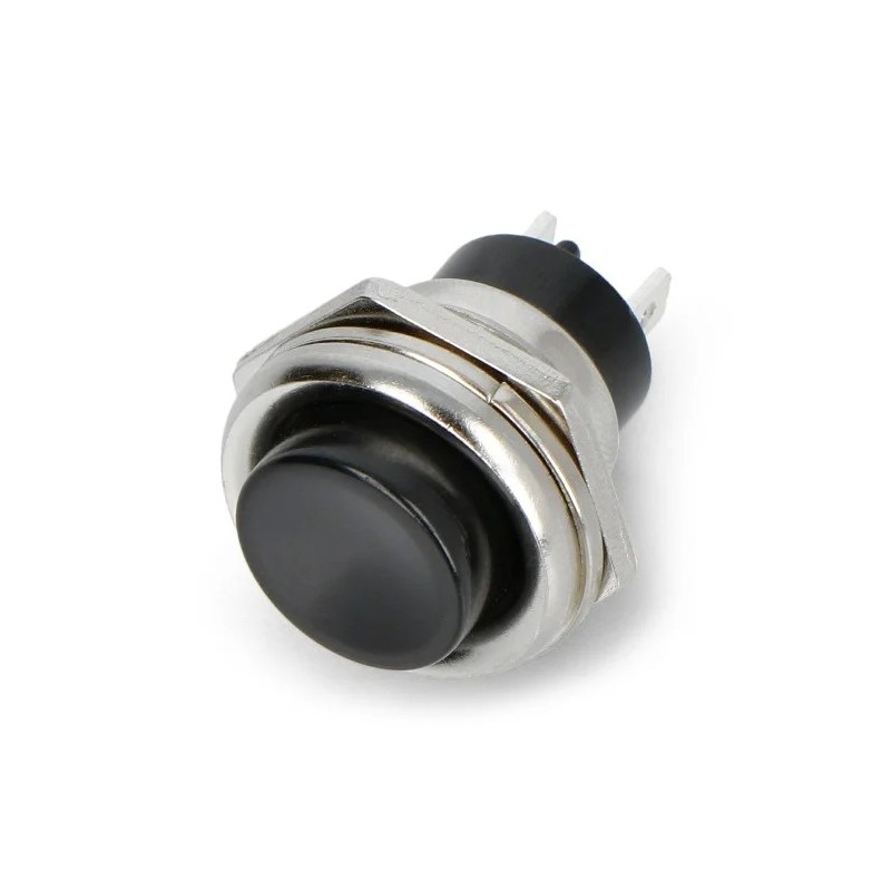 15mm Push Button Switch Black