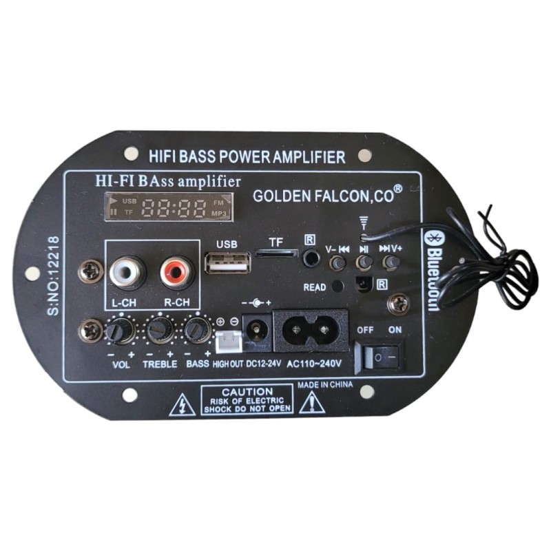 220V Amplifier Board With Bluetooth AUX TF-Card U-Disk