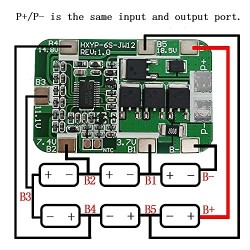 BMS 6S 22.2V/12A