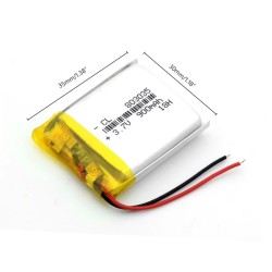 3.7V 900mAh 803035 LiPo Battery