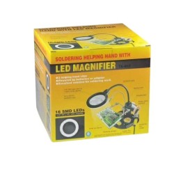 TE-802 16 SMD LEDs Magnifier Soldering Helping Hand