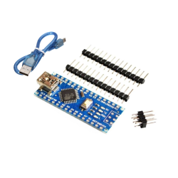 Arduino Nano R3 ATmega168p-CH340 + Cable (Unsoldered Pins)