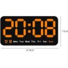 DS-6638 Digital Wall Clock With Alarm  21.4 * 11 cm