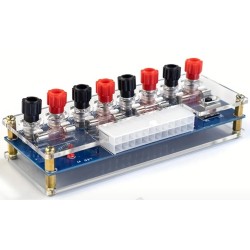 12V, -12V, 5V, 3.3V PC Power Supply Breakout With Acrylic Case