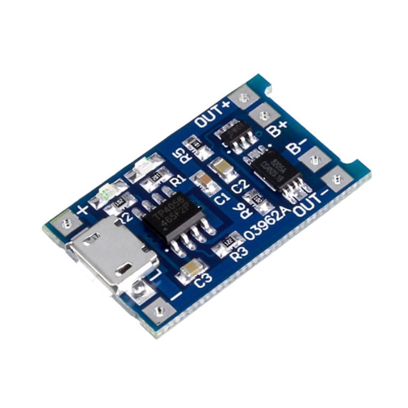 TP4056 1A Li-ion Battery Charging Module With Current Protection (Micro USB)