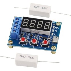 Battery Capacity Tester with External Load Discharge