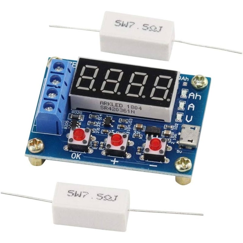 Battery Capacity Tester with External Load Discharge