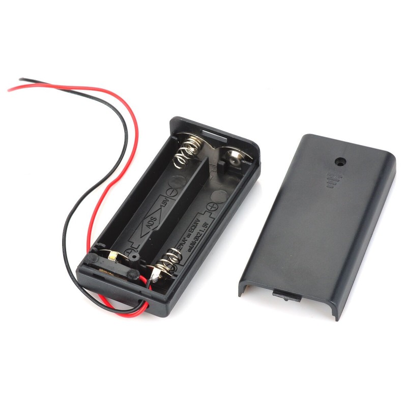 Battery Holder 2xAA 1.5V With Case And Switch