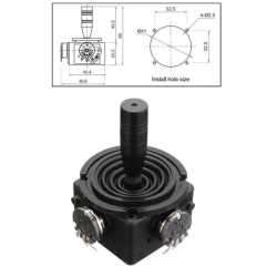 JH-D202X-R4 10K Potentiometer Joystick