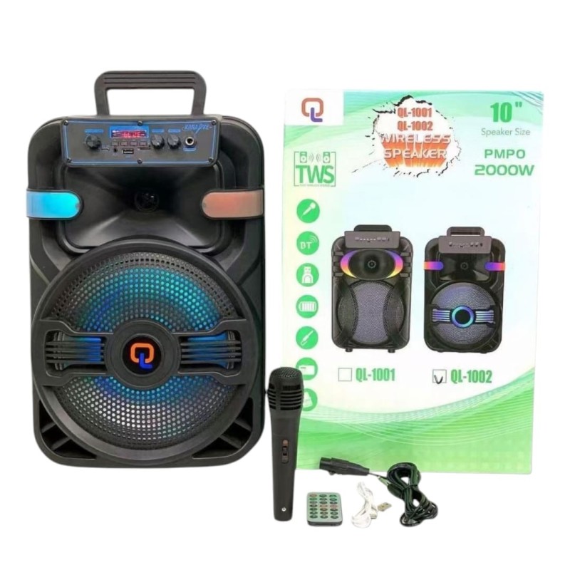 Single 10" Portable Bluetooth Speaker