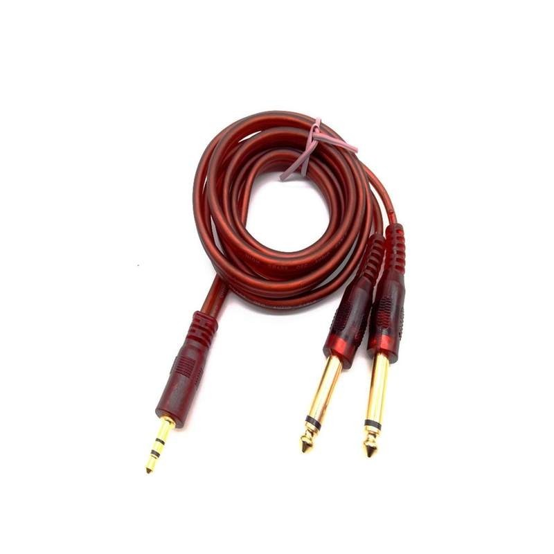 3.5 mm To Double 6.35mm  Male Audio Cable