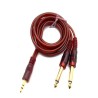 3.5 mm To Double 6.35mm  Male Audio Cable