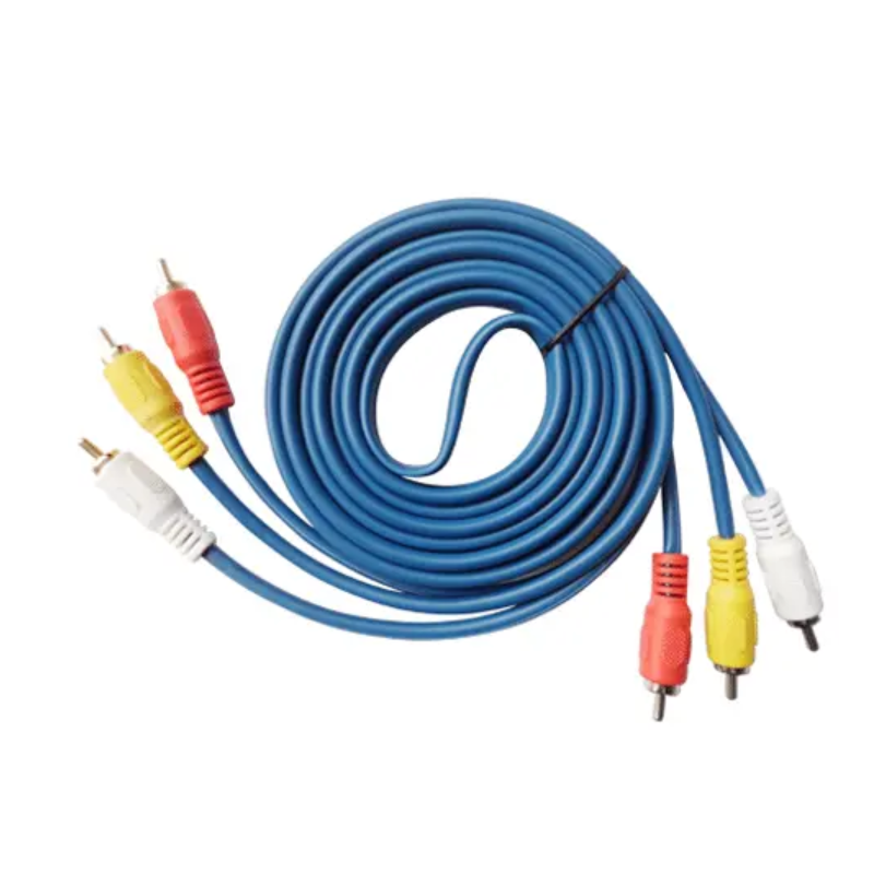 3RCA TO 3RCA Blue Audio/Cable RCA Cable