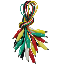 10 PCS Colored Alligator Clip Cable