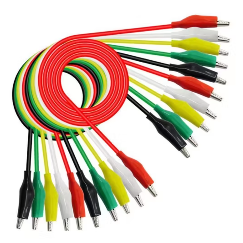 10 PCS Colored Alligator Clip Cable