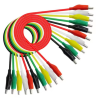 10 PCS Colored Alligator Clip Cable