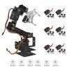 Black ROT3U 6DOF Aluminium Robot Arm