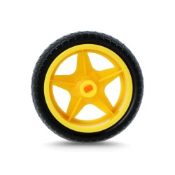 Yellow Wheel With Tyre