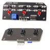 TCRT5000 3-Channel Line Tracking Sensor Module - Black