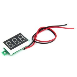 3-30 V Green Panel Voltmeter