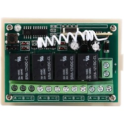 12V 4-CH Wireless RF Remote Control Switch Transmitter Receiver Module