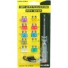 10pc Auto Plug Fuse With Tester