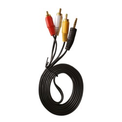 3.5 mm To RCA Plug Cable Audio/Video 1.35m