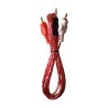 3.5 mm Stereo To RCA Plug Cable 1 m Red Cable