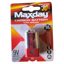 9V Maxday Carbon Battery