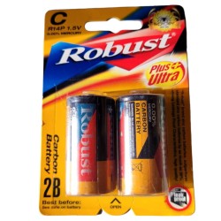 Robust 2x C Size Batteries