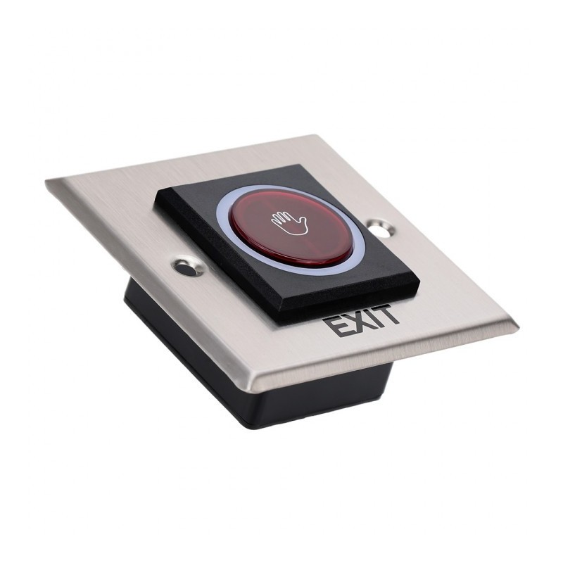 Squared Infrared Wireless Exit Push Button