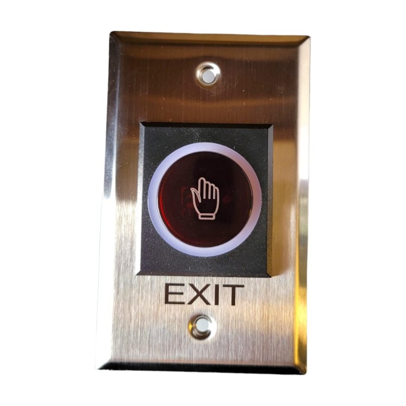 Rectangular Infrared Wireless Exit Push Button With LED