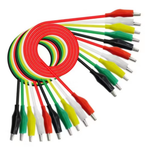 10 PCS Colored Alligator Clip Cable
