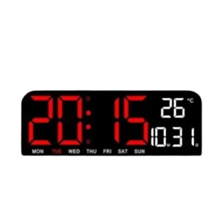 ساعة المنبه  ليد (LED) الرقمية العملاقة