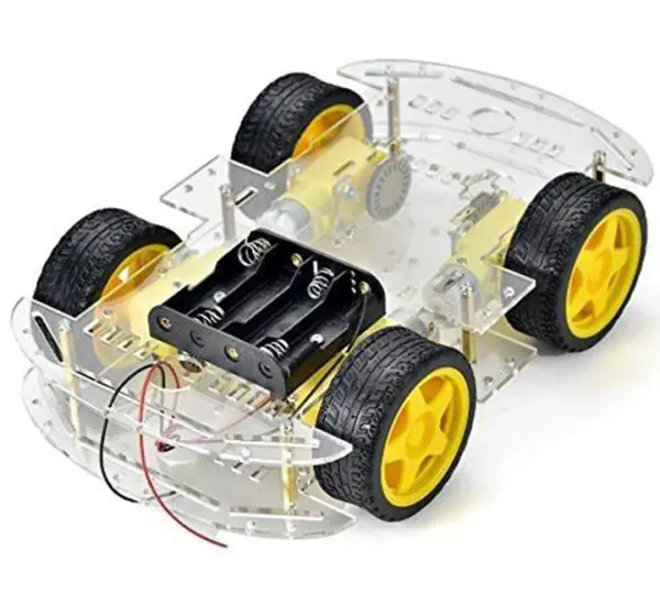 4WD Smart Robot Car Chassis Kit-هيكل سيارة روبو4WD Smart Robot Car Chassis Kit-هيكل سيارة روبوت ذكية رباعية الدفع مؤسسة الغانم ت ذكية رباعية الدفع